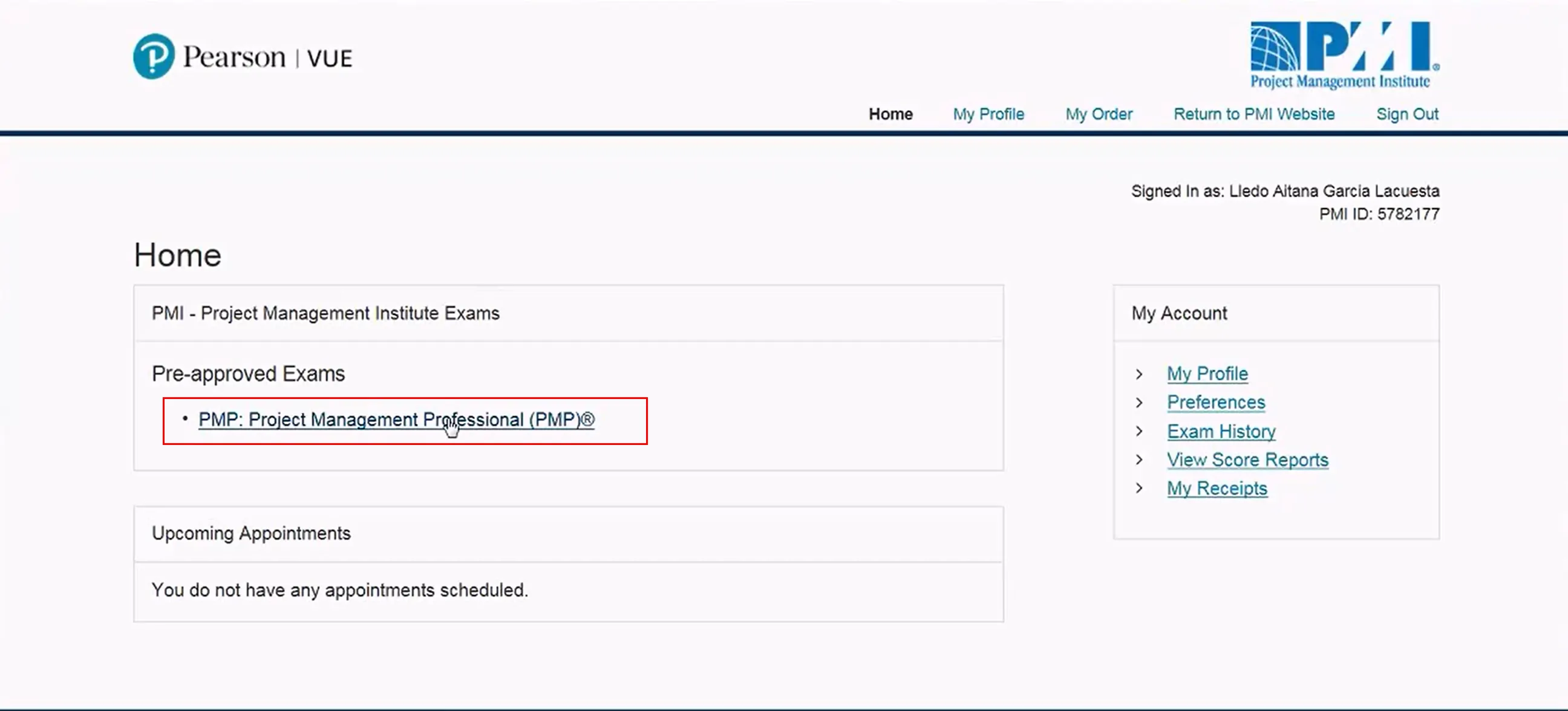 detalles examen PMI